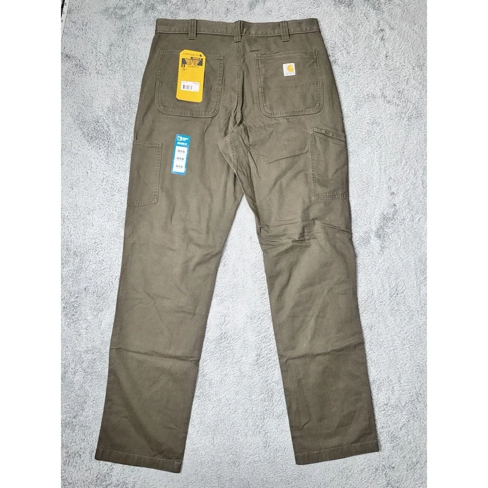 Carhartt BN2802-M 36x36 Relax Rugged Flex Double Front Utility Pants Umber Brown